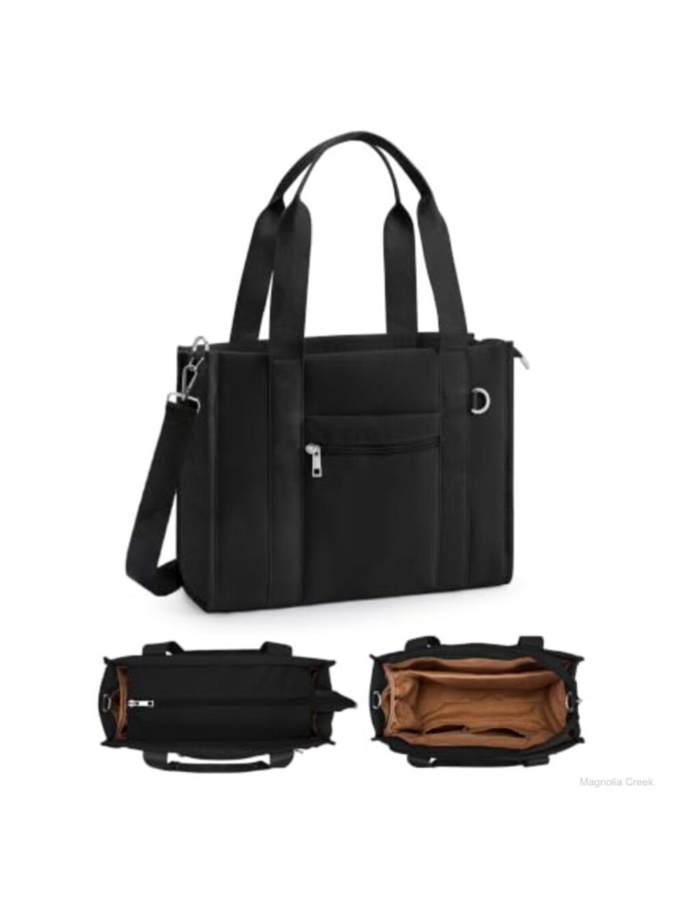 Puffer Tote Bag Lightweight Zip Top Crossbody RFID Pockets